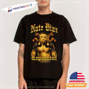 nate diaz last fight 5Th Youth Signature T Shirt