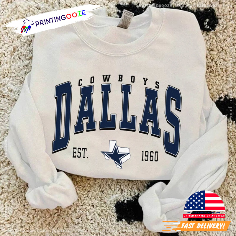 1960 NFL Football Team Dallas Cowboys Shirt - Printing Ooze