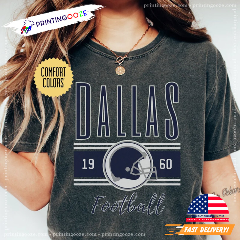 1960 Football Dallas Comfort Colors Tee, Dallas Cowboys Merch - Printing  Ooze