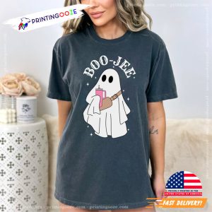 Boo Jee Ghost Halloween Comfort Colors Shirt 1