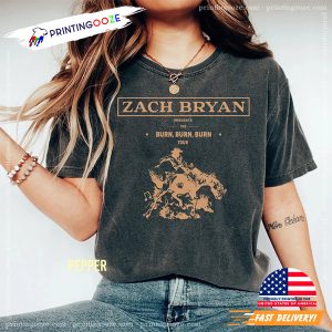 Cowboy zach bryan concert 2023 Burn Burn Burn Comfort Colors Tee