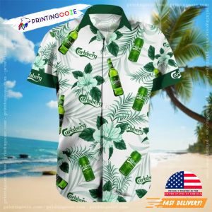 Carlsberg Tropical Floral Aloha Shirt