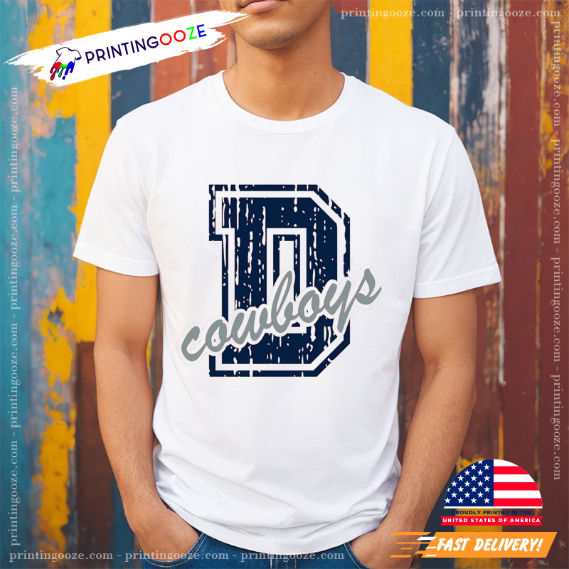 D Cowboys NFL T Shirt, Dallas Cowboys Merch - Printing Ooze