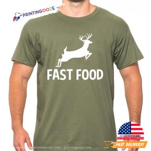 Fast Food funny hunting shirts, Dad Hunter Graphic Tee 1