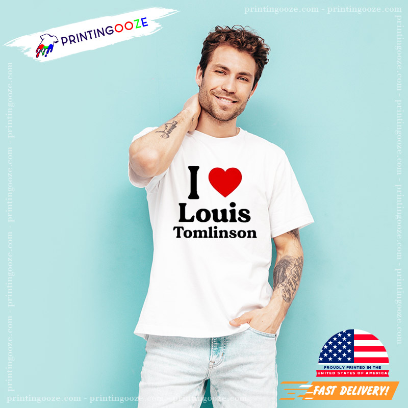 Louis Tomlinson Smiley Face Graphic T-shirt - Printing Ooze