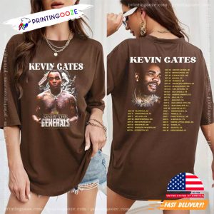 Kevin Gates Only The Generals Tour 2023 Graphic Comfort Colors Tee