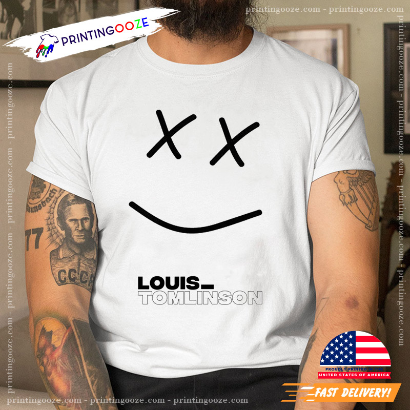 Louis Tomlinson Smiley Face T-shirt - Ink In Action
