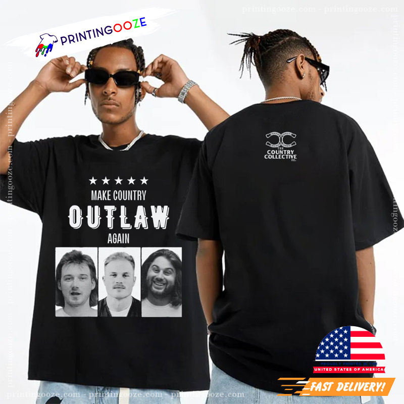 Make Country Outlaw Again Funny Bryan T-shirt - Printing