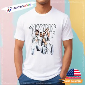 NSYNC Iconic White Suits Graphic Tee 3