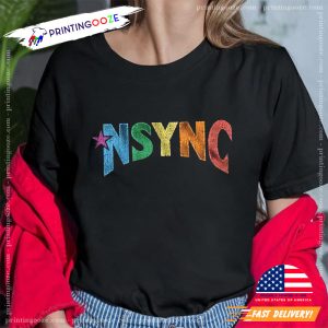 NSYNC Retro Colorful Logo Basic Tee 1