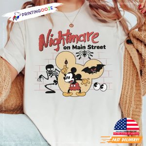 Nightmare On Main Street Mickey 80s Comfort Colors Shirt 1