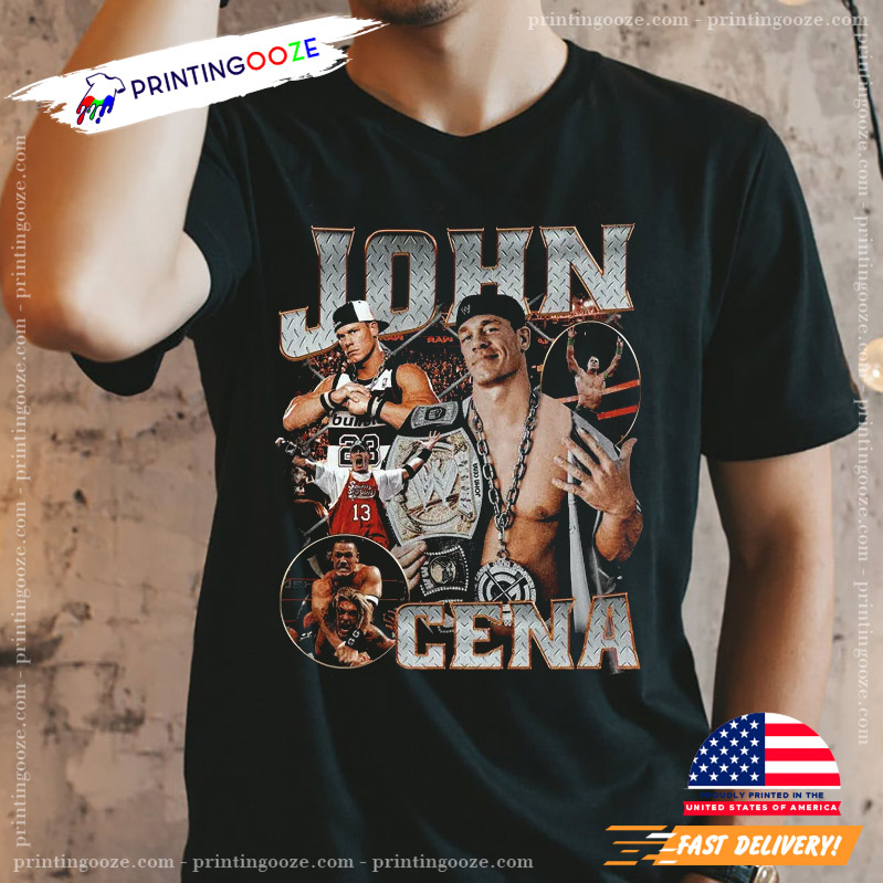 Retro John Cena Wrestling 90s Shirt - Printing Ooze
