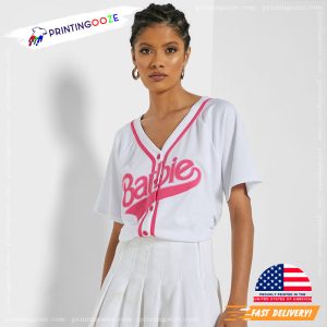 Simple Barbie Logo Baseball Jersey 2