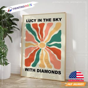 The Beatles lucy In The Sky With Diamons Indie Wall Art