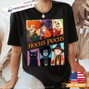 Vintage 1990s horror movie Hocus Pocus Cartoon Shirt, Halloween Gift