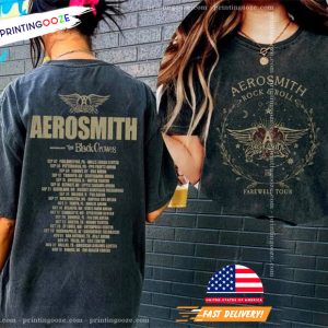 aerosmith rocks And Roll Farewell Tour Shirt