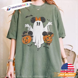 ghost mickey Minnie Halloween Comfort Colors Shirt 1