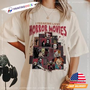 halloween movie characters Lover Comfort Colors Shirt 2