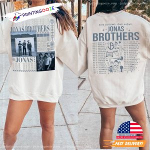 jonas brothers tour 2023 Five Albums One Night Shirt 1