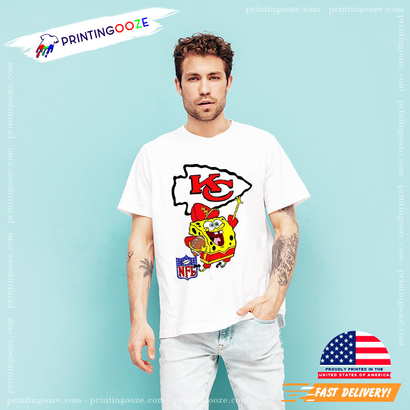 Spongebob Kc Chiefs Man's T-Shirt Tee