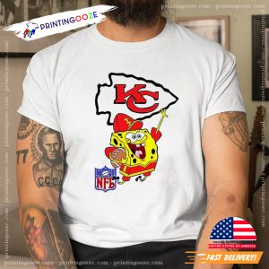 kansas city nfl Spongebob Chiefs Tee 2