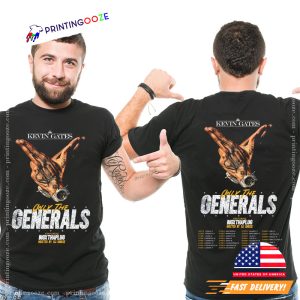 kevin gates concert 2023 Only The Generals Schedule Shirt