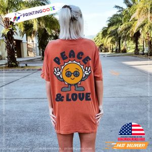 peace and love Comfort Colors Shirt 5