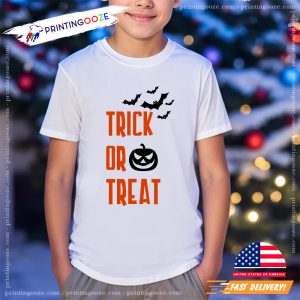 trick or treat pumpkin Kid Shirt 3