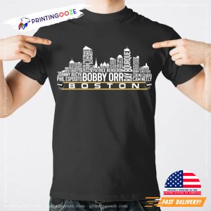 Boston Hockey Team All Time Legends, Boston City Skyline Shirt