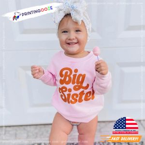 Basic Little Girl big sister t shirts 5
