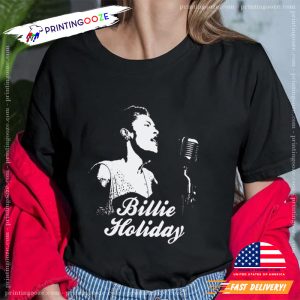 Billie Holiday Portrait Jazz Graphic T Shirt