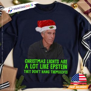 Christmas Lights Epstein Movie Christmas Shirt