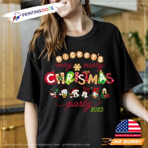 disney christmas party 2023 Family Shirt, Mickey's Very Merry Christmas Party 2023 Tee