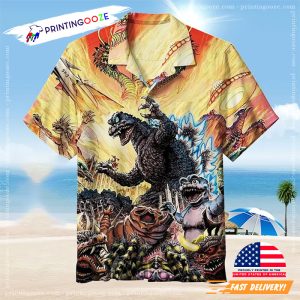 Godzilla king of the monsters Hawaiian Shirt