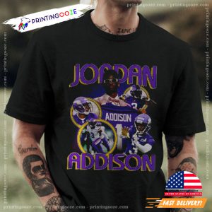 jordan addison minnesota vikings Vintage 90s Graphic T-Shirt