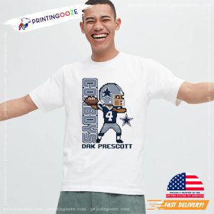 Official Dak Prescott Dallas Cowboys NFL Pixel Shirt