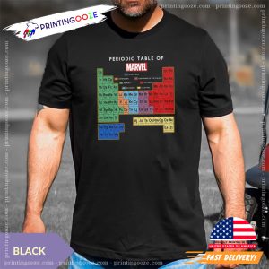 Periodic Table Of Marvel Graphic Tee 3