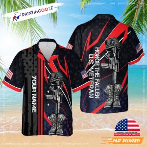 Personalized honoring veterans day The Fallen Hawaiian Shirt