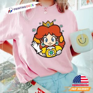 Princess Daisy Mario Nintendo Comfort Colors Shirt 3