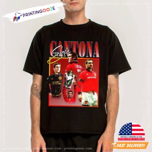 Retro 1990s ERIC CANTONA Tribute T shirt
