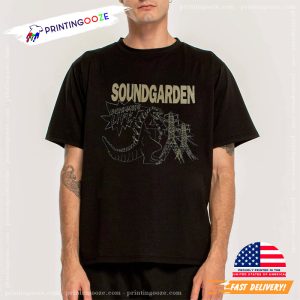 Retro Soundgarden original godzilla Graphic T Shirt 1