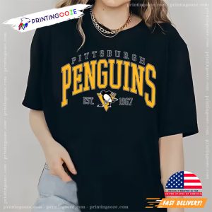 Retro nhl pittsburgh penguins Ice Hockey EST 1967 T Shirt 1