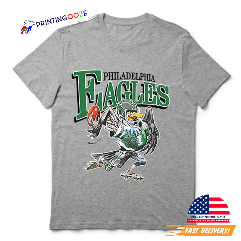 Retro Philadelphia Eagles Gear Football T-Shirt - Printing Ooze