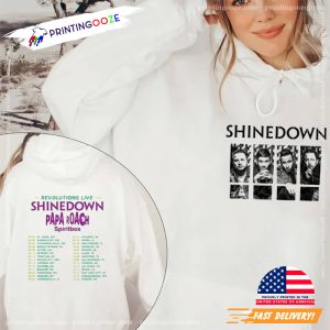 Shinedown Papa Roach Tour 2023 Graphic Tee