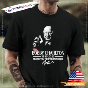 Thank You For The Memories Sir Bobby Charlton 1937 2023 Graphic T-shirt