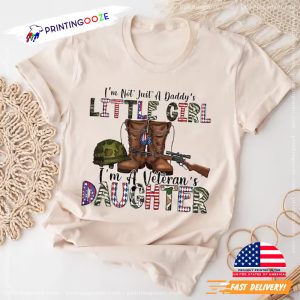 Veteran's Daughter Military American Graphic Tee