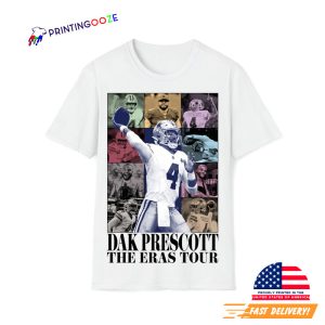 Vintage 90s Dak Prescott The Eras Tour Football T Shirt 2