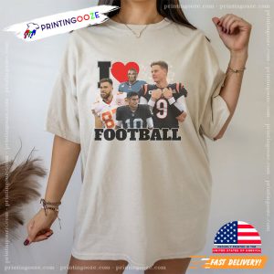 Vintage I Love Football the cincinnati bengals Shirt 4
