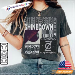 Vintage Shinedown Plant Zero Album 90s Comfort Colors Shirt 1