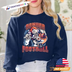 Vintage denver footbal Mascots Shirt Football 5